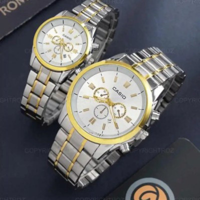 ست ساعت کاسیو بنداستیل