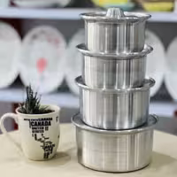 سرویس قابلمه روحی 8 تکه کوچک  سایز 14 16 18 20  سفارشی 