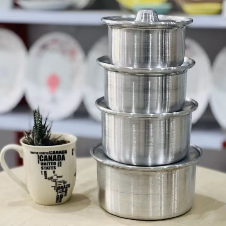 سرویس قابلمه روحی 8 تکه کوچک  سایز 14 16 18 20  سفارشی 