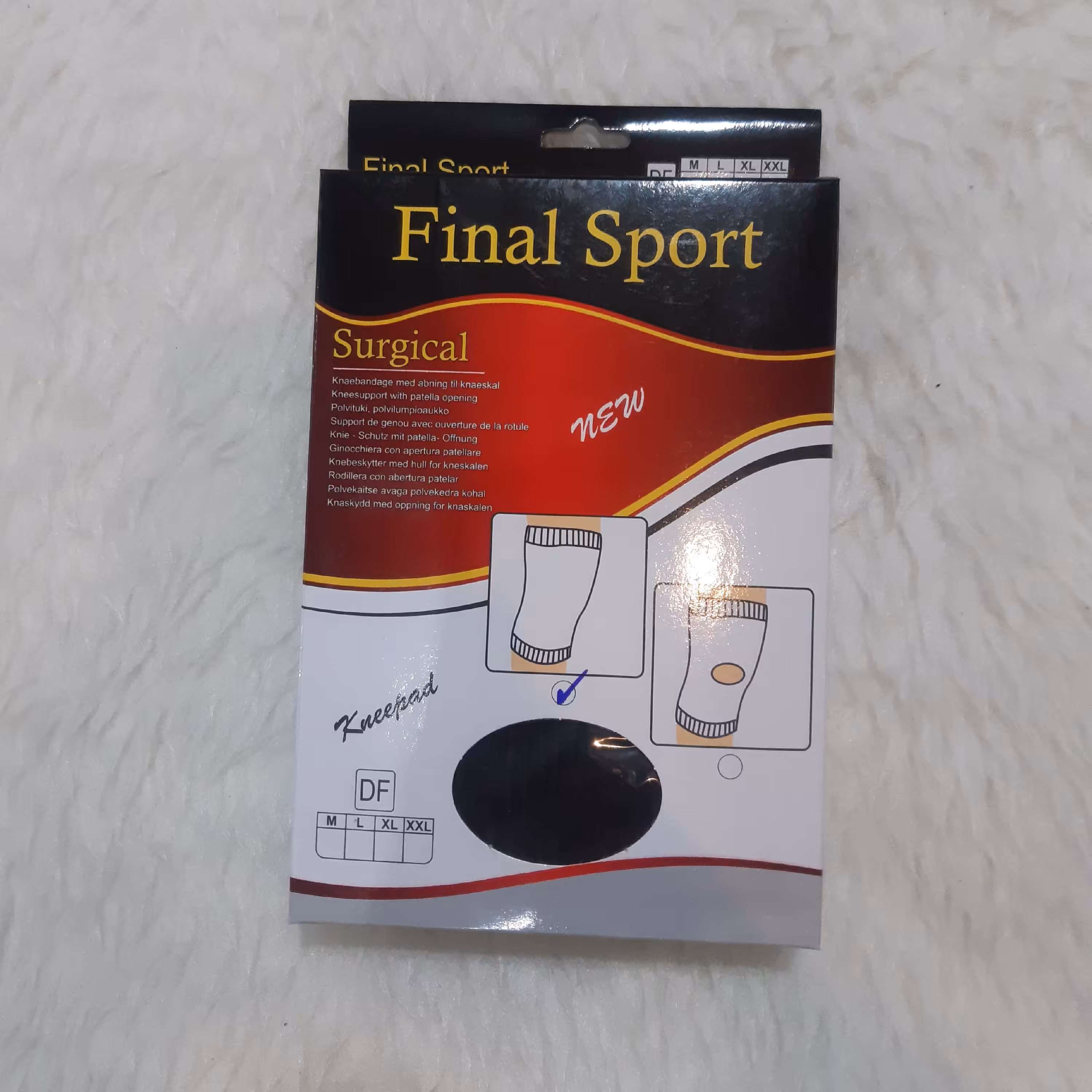 زانوبند طبی  کبریتی کشی  درجه یک بسته 2 عددی