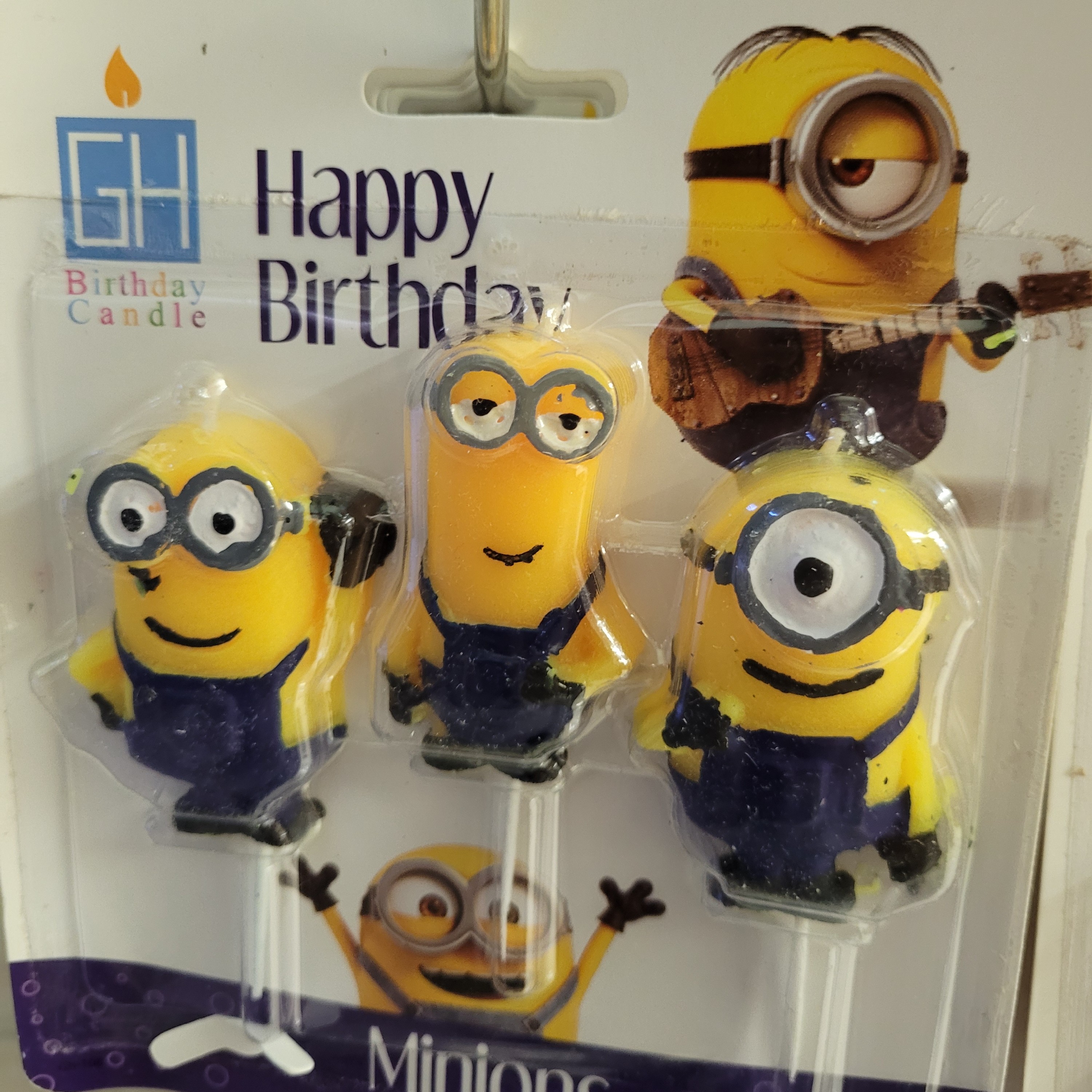 شمع تولد طرح مینیون ها سه عددی 