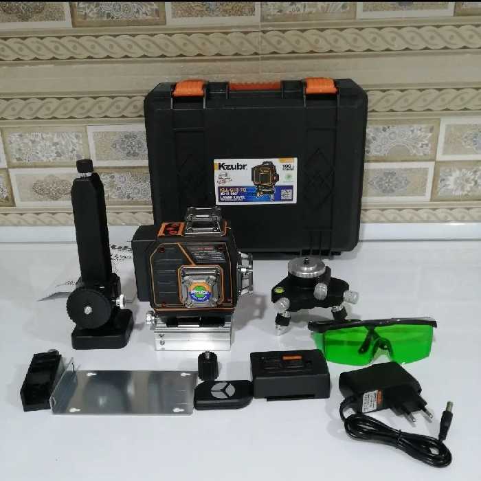 تراز لیزری زوبر  چهار بعدی 16 خط پایه آهنربای 360 درجه 