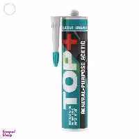 چسب سیلیکون غفاری مدل تاپ پلاس وزن 270 گرم مجموعه 2 عددی