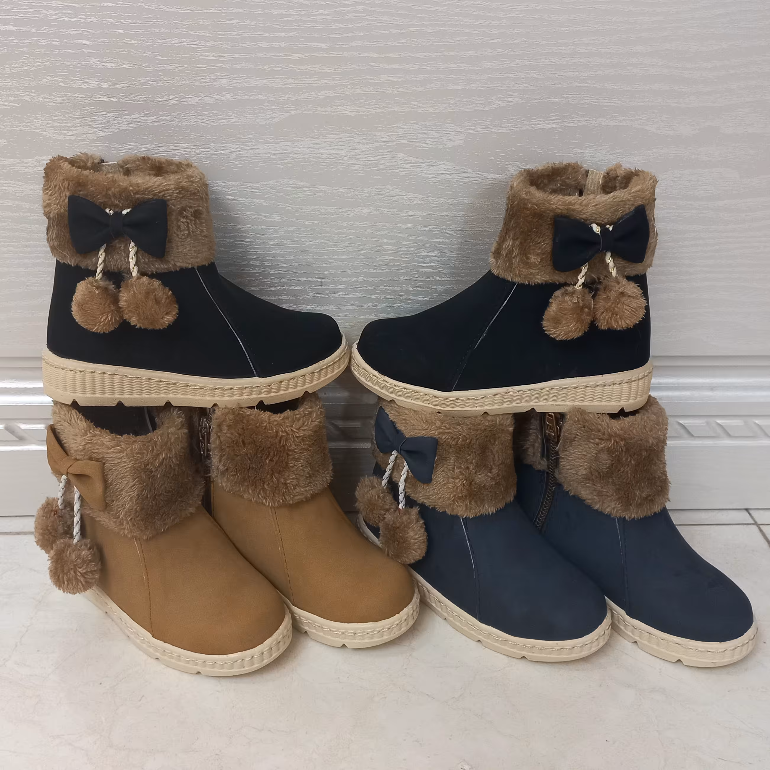 چکمه منگوله داردخترانه سایز21تا24