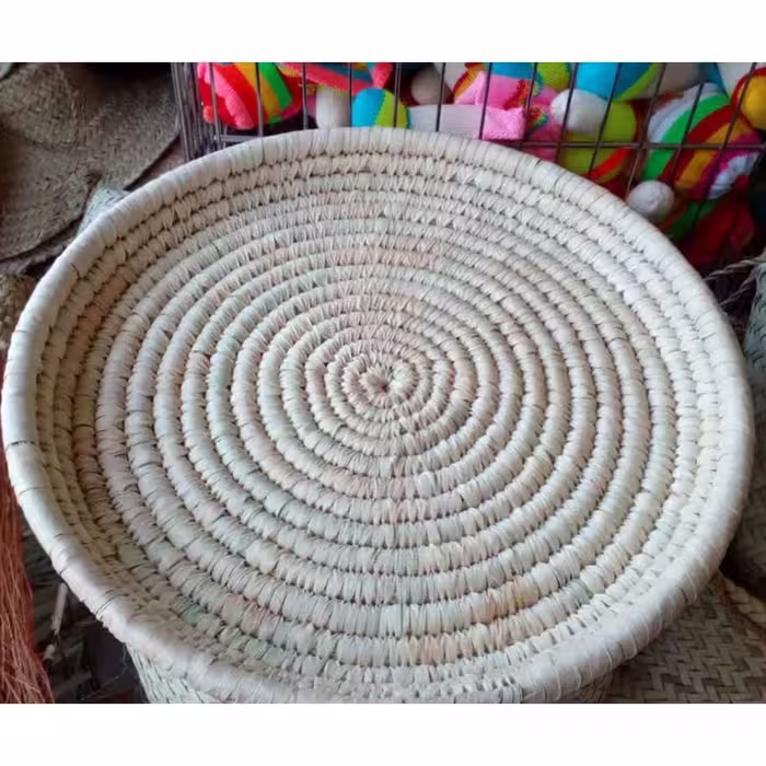 سینی حصیری بدون دسته قطر 40 سانت