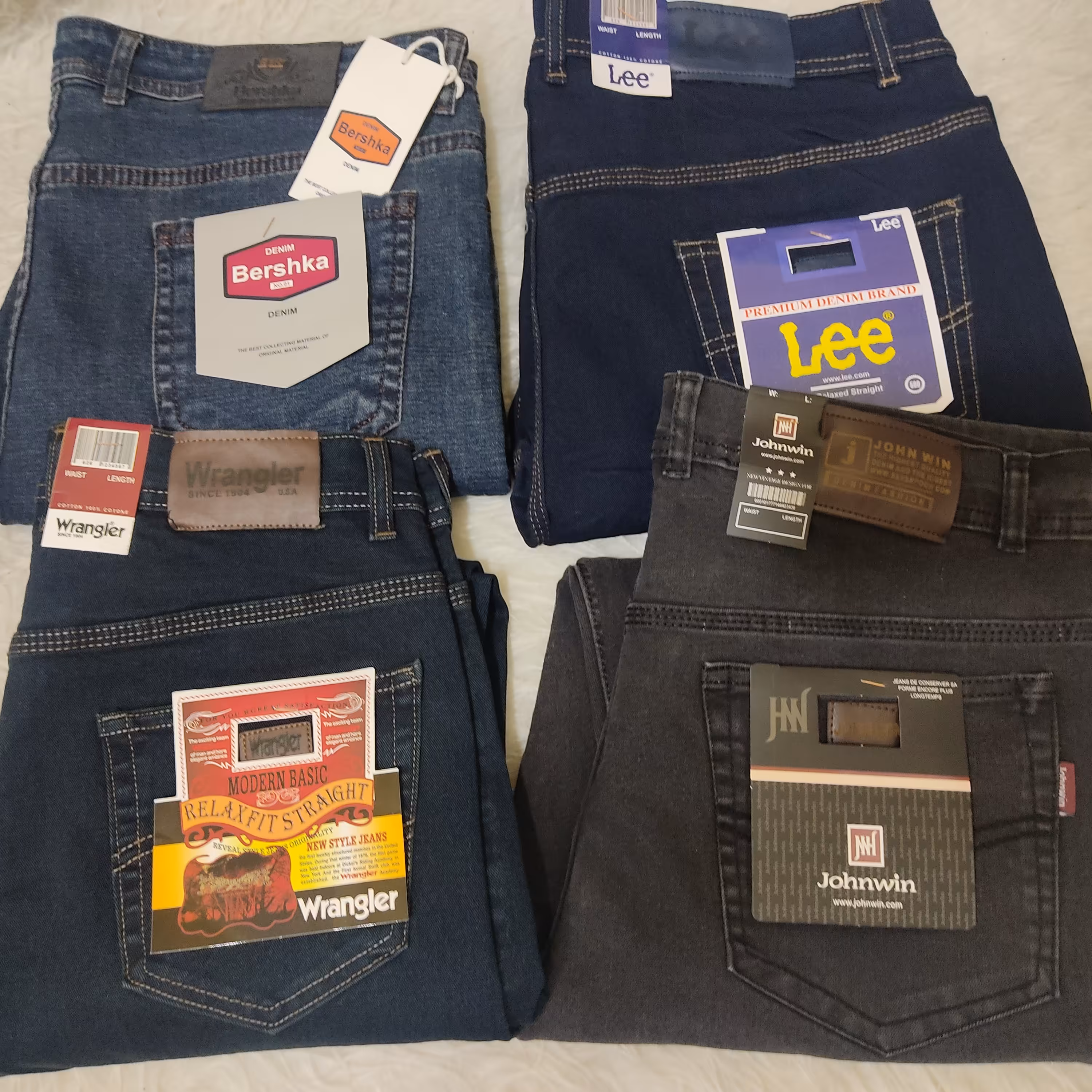 شلوار  جین گرم بالا سایز بزرگ 