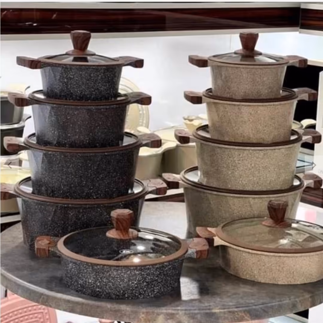 سرویس قابلمه زیو ترک 10پارچه مدل دایموند

