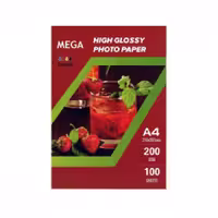 کاغذ فتوگلاسه 200 گرم ضد آب مگا سایزA4