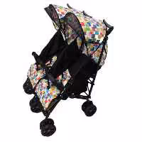 کالسکه دسته عصایی دوقلوي (کنار هم) دليجان مدل دیبا