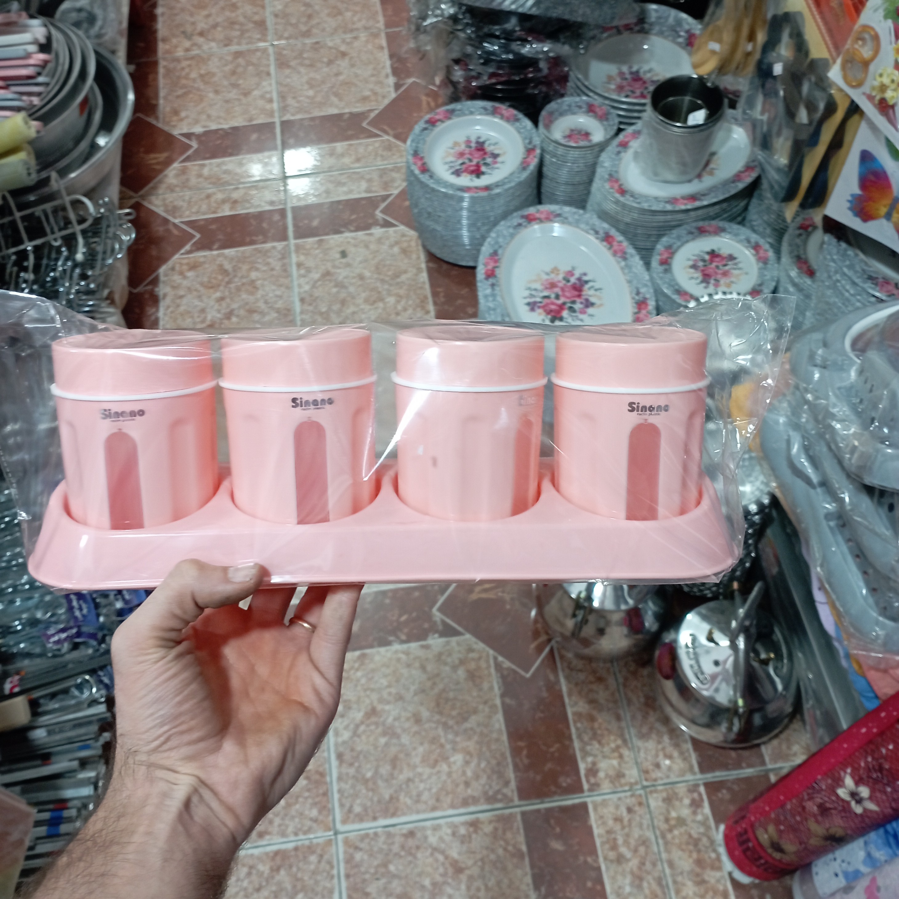 جای ادویه 4 عددی استند دار