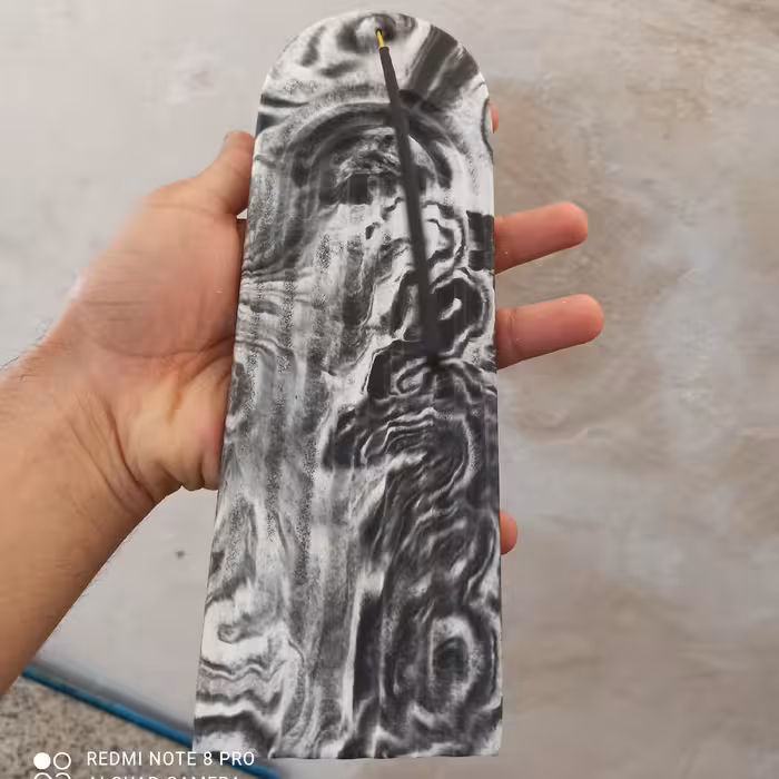 جاعودی بتنی طرح ابروبادی رنگ مشکی 