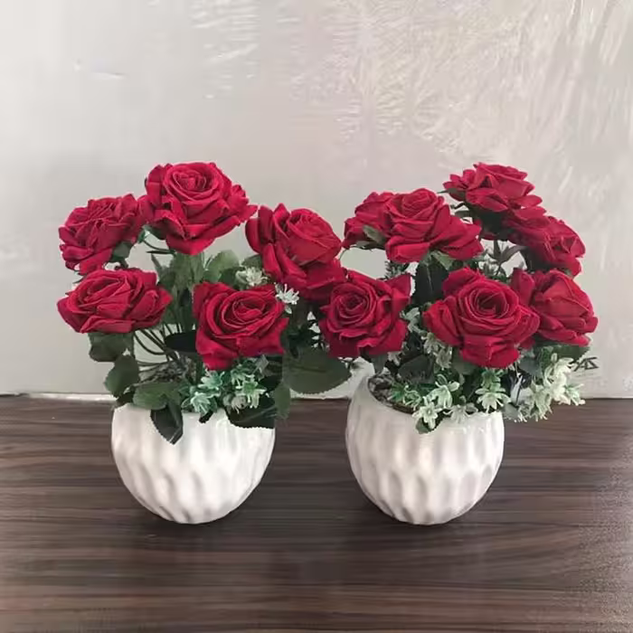 گلدان رز هفت گل