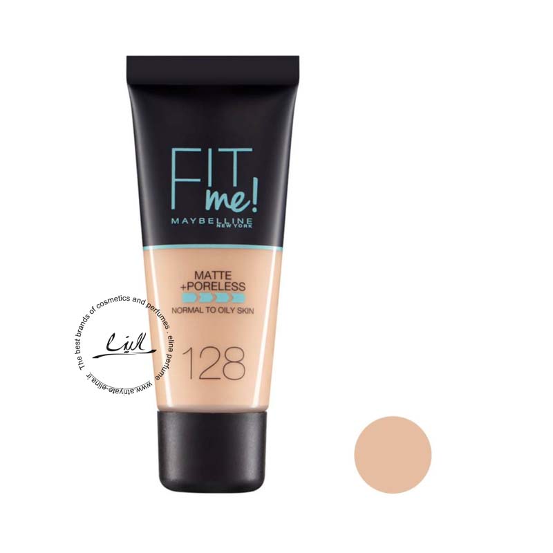 میبلین کرم پودر مدل Fit Me شماره 128