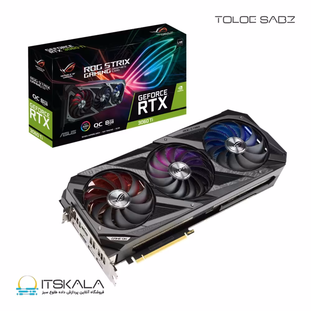 کارت گرافیک ایسوسASUS ROG STRIX RTX3060 TI OC 8G V2 GAMING | ITSKALA