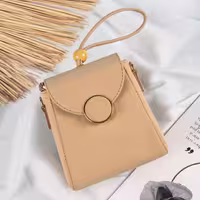 کیف  چرم مصنوعی آیسا رنگبندی کرم مشکی  کدمحصول12