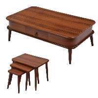 میز جلومبلی مدل کارین مجموعه 4 عددی