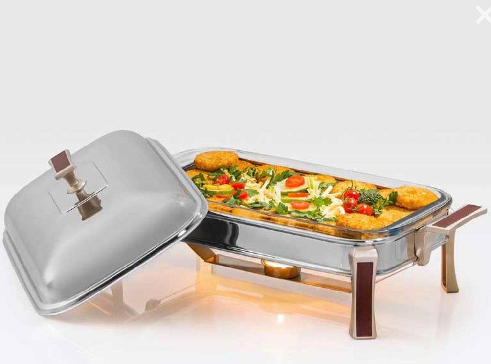 سوفله خوری مستطیل بزرگ طرح چوب تک استیل مدل Tak Steel 513 T