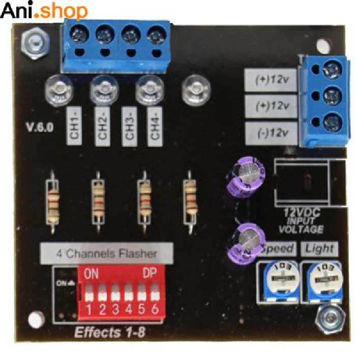 فلاشر 4 کاناله ال ای دی کد 101