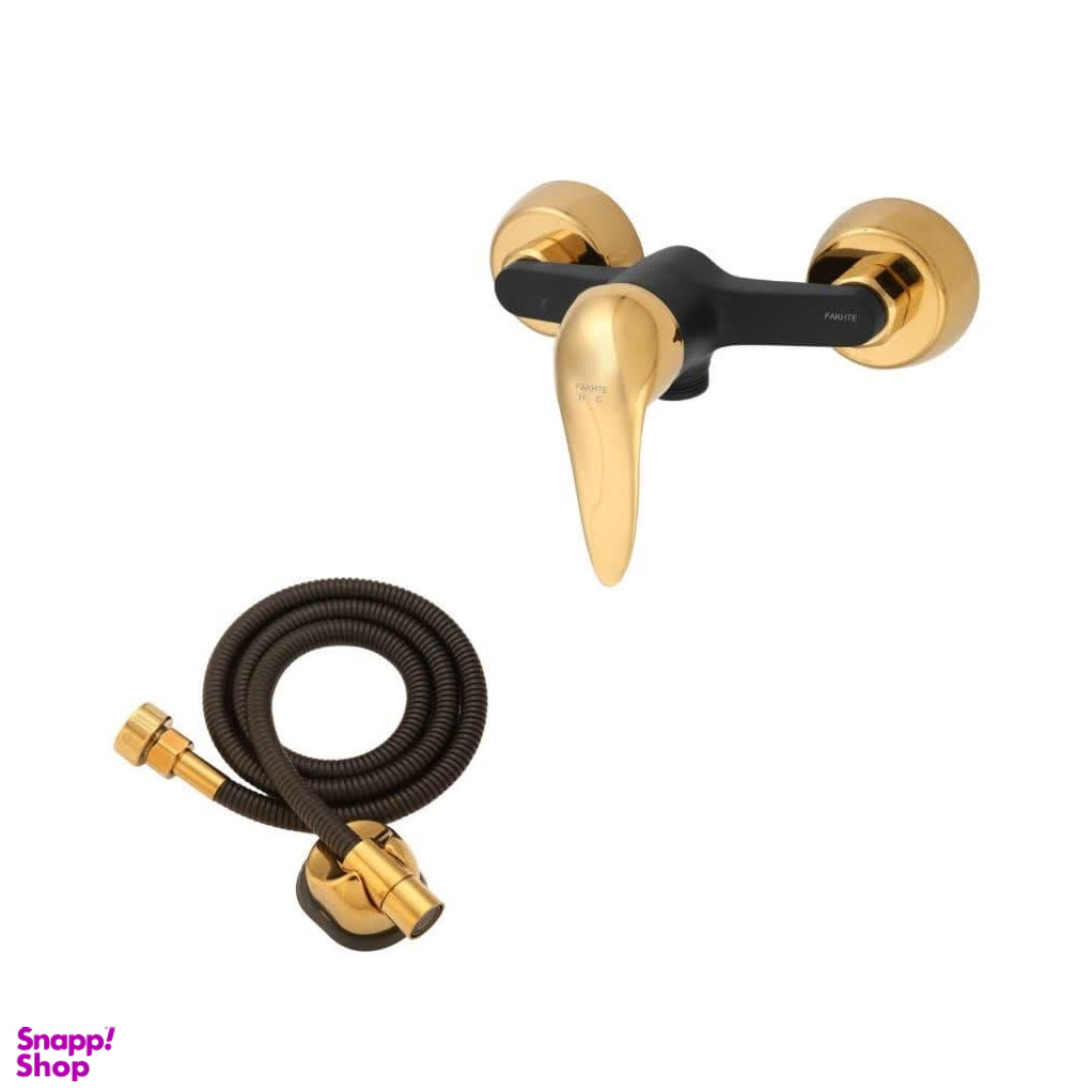 شیر سرویس بهداشتی فاخته مدل زحل به همراه شلنگ کد MT مجموعه 2 عددی