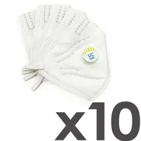 ماسک N95 سوپاپ دار برند UC بسته 10 عددی