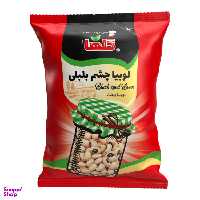 لوبیا چشم بلبلی گلها وزن 400 گرم بسته بندی سلفون