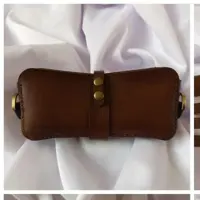 قاب عینک چرم گاوی دست دوز