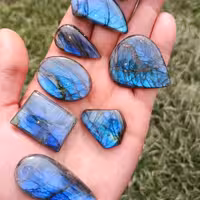 جواهر سنگ های لابرادوریت  کمیاب ماداگاسکار  