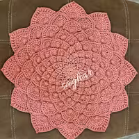 رو میزی قلاب بافی،ماندالا سه بعدی 