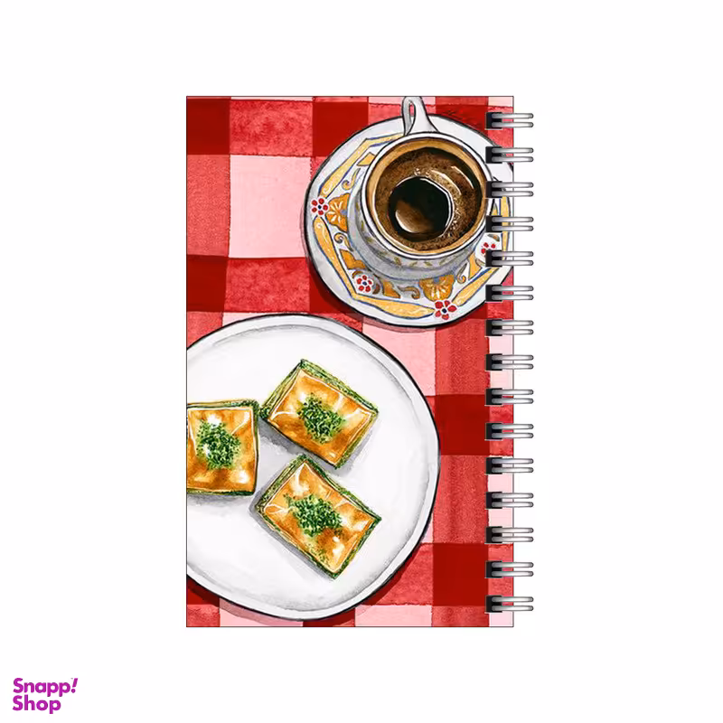 دفتر یادداشت 60 برگ To Do List طرح عصرونه چای و باقلوا کد 6441279