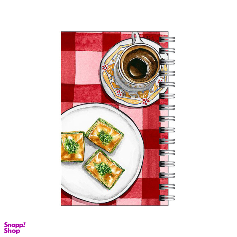 دفتر یادداشت 60 برگ To Do List طرح عصرونه چای و باقلوا کد 6441279