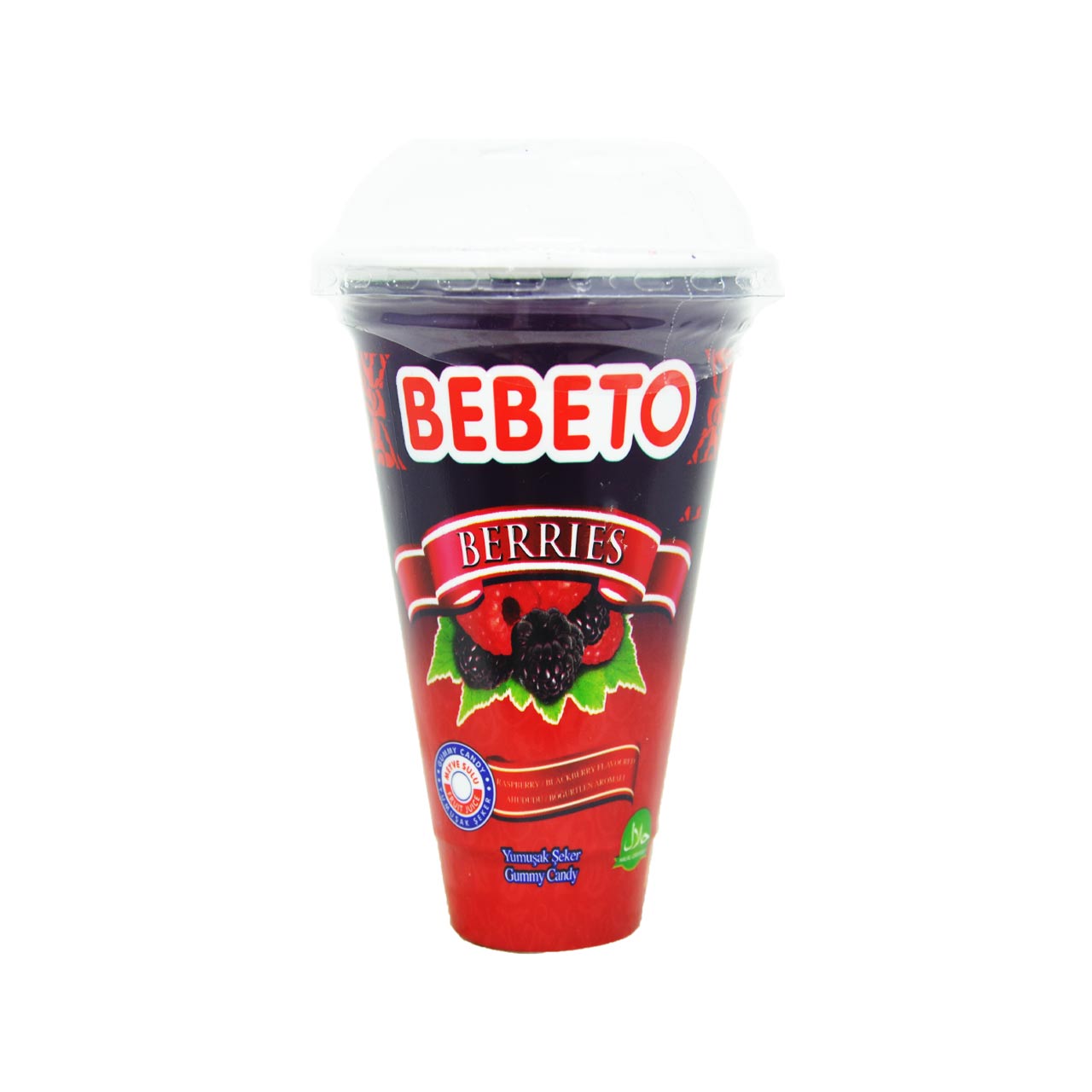 پاستیل توت دو رنگ 100 گرم لیوانی ببتو - bebeto