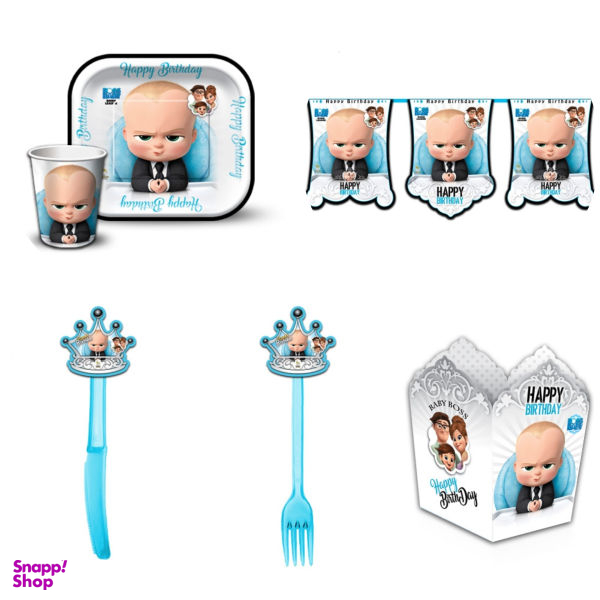 مجموعه 55 عددی تم تولد طرح بچه رییس مدل BB