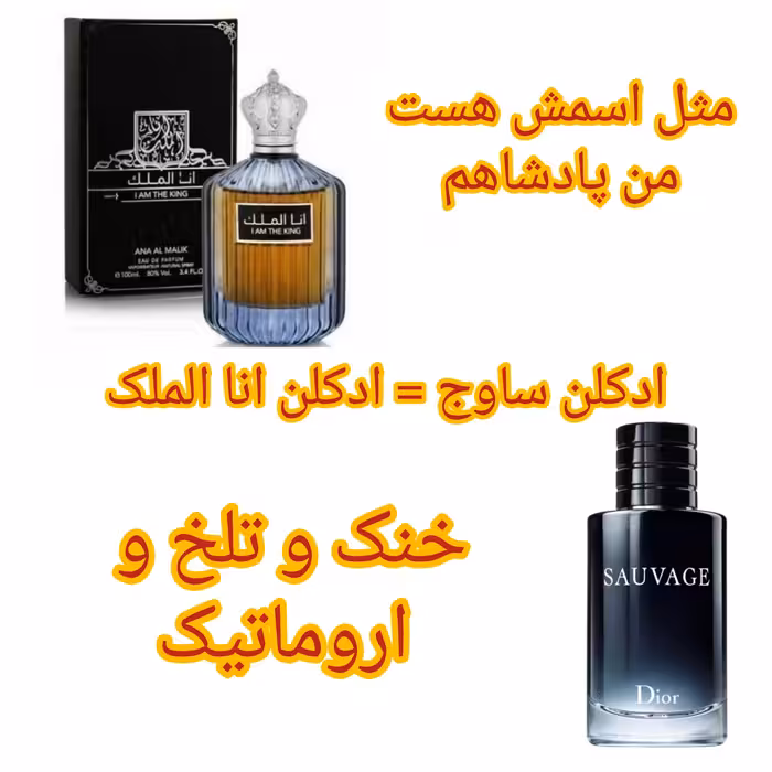 ادکلن انا الملک اصلی مشابه ساوج