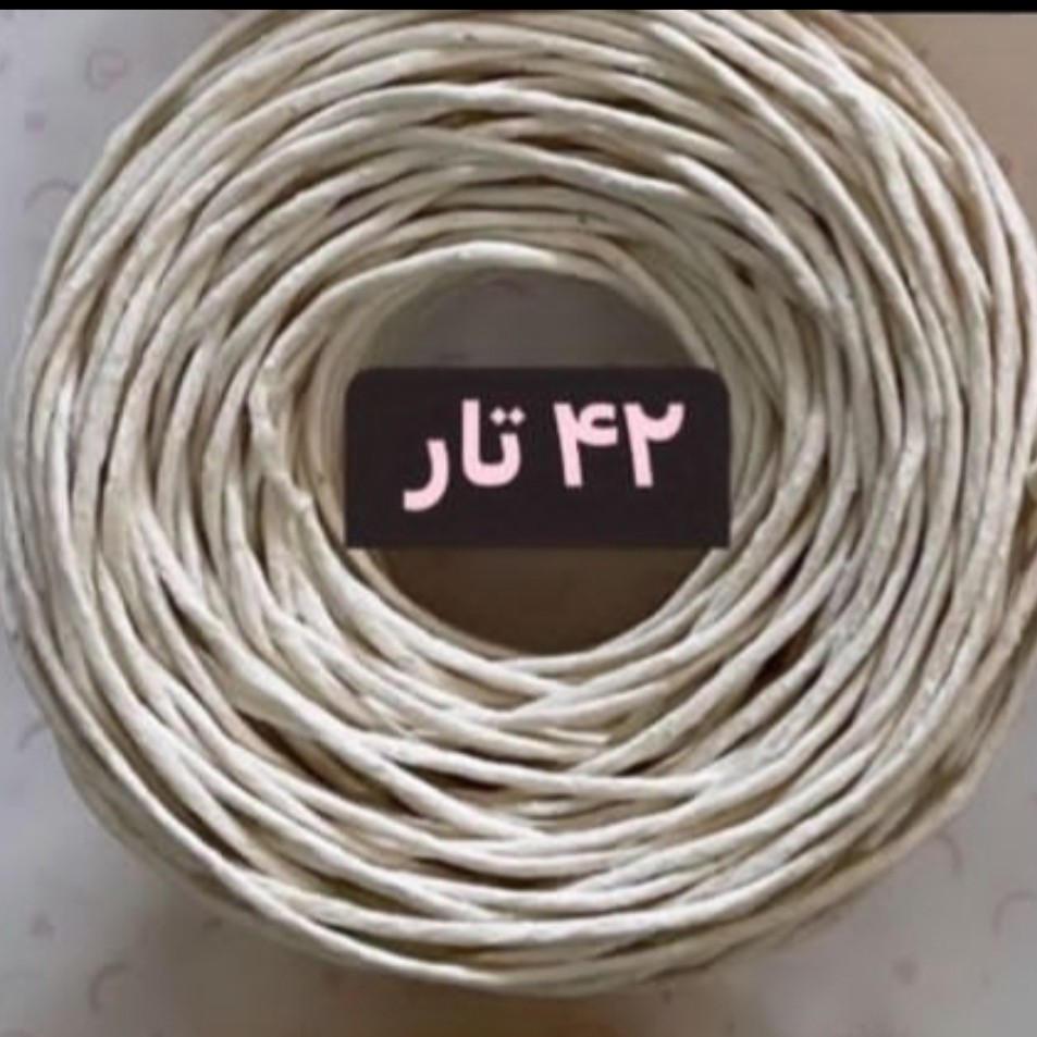 فیتیله موم خورده 42 تار مناسب شمع موم عسل قطر 5 - 7 