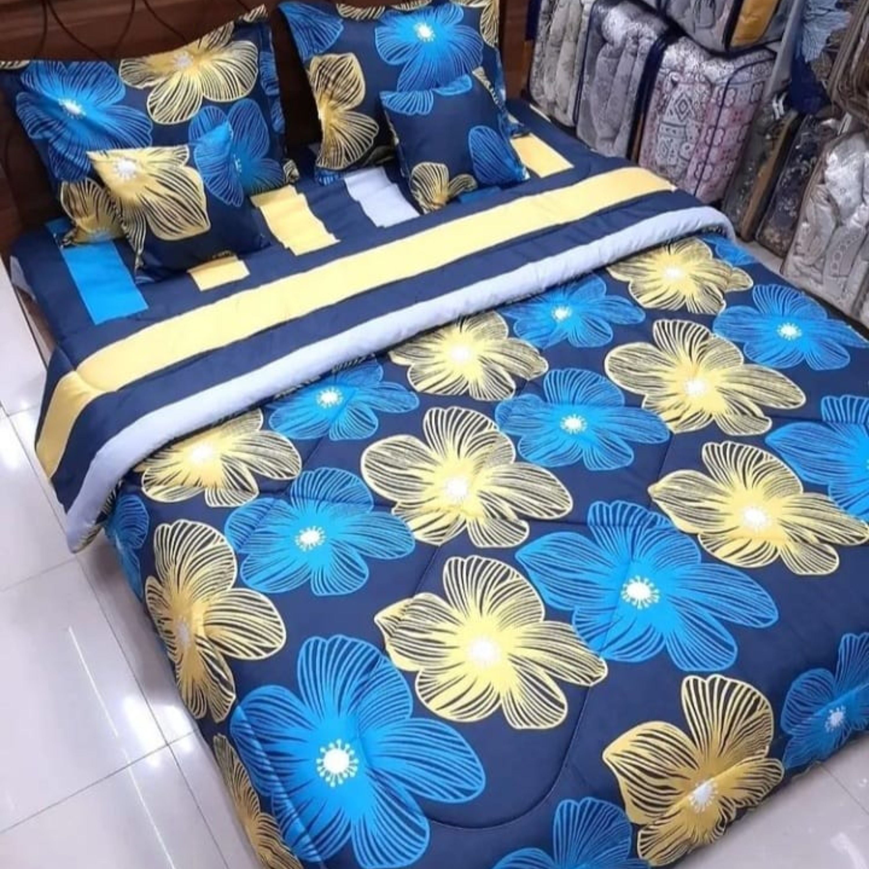 روتختی و سرویس خواب لحاف روتختی دونفره 6تکه                                    .