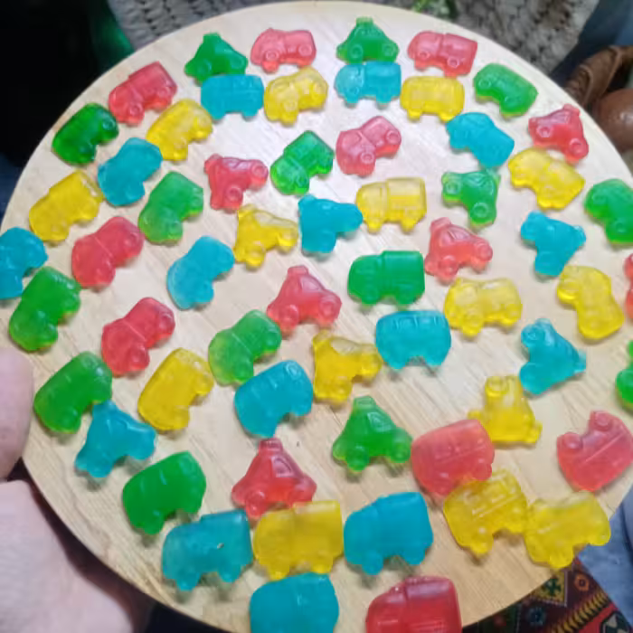 صابون دانش آموزی طرح ماشین بسته 20 عددی با رنگ و اسانس گیاهی