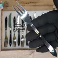 سرویس کارد و چنگال پذیرایی مشکی دستساز زنجان 015