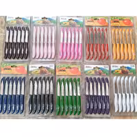 چاقو میوه خوری 12 تایی هخامنشی مارک ماربلاو رومانتیک رنگ متنوع(کارد میوه خوری )  