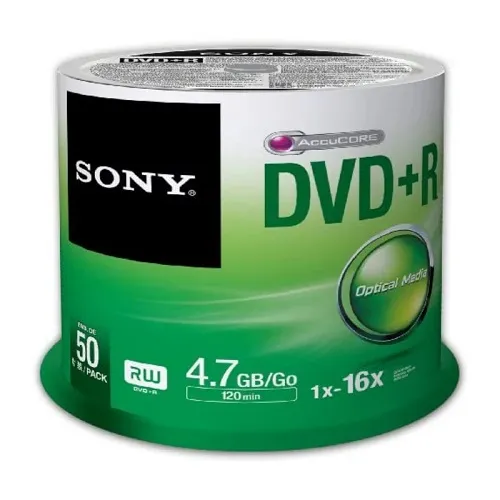 دی وی دی خام سونی مدل DVD R بسته 50 عددی