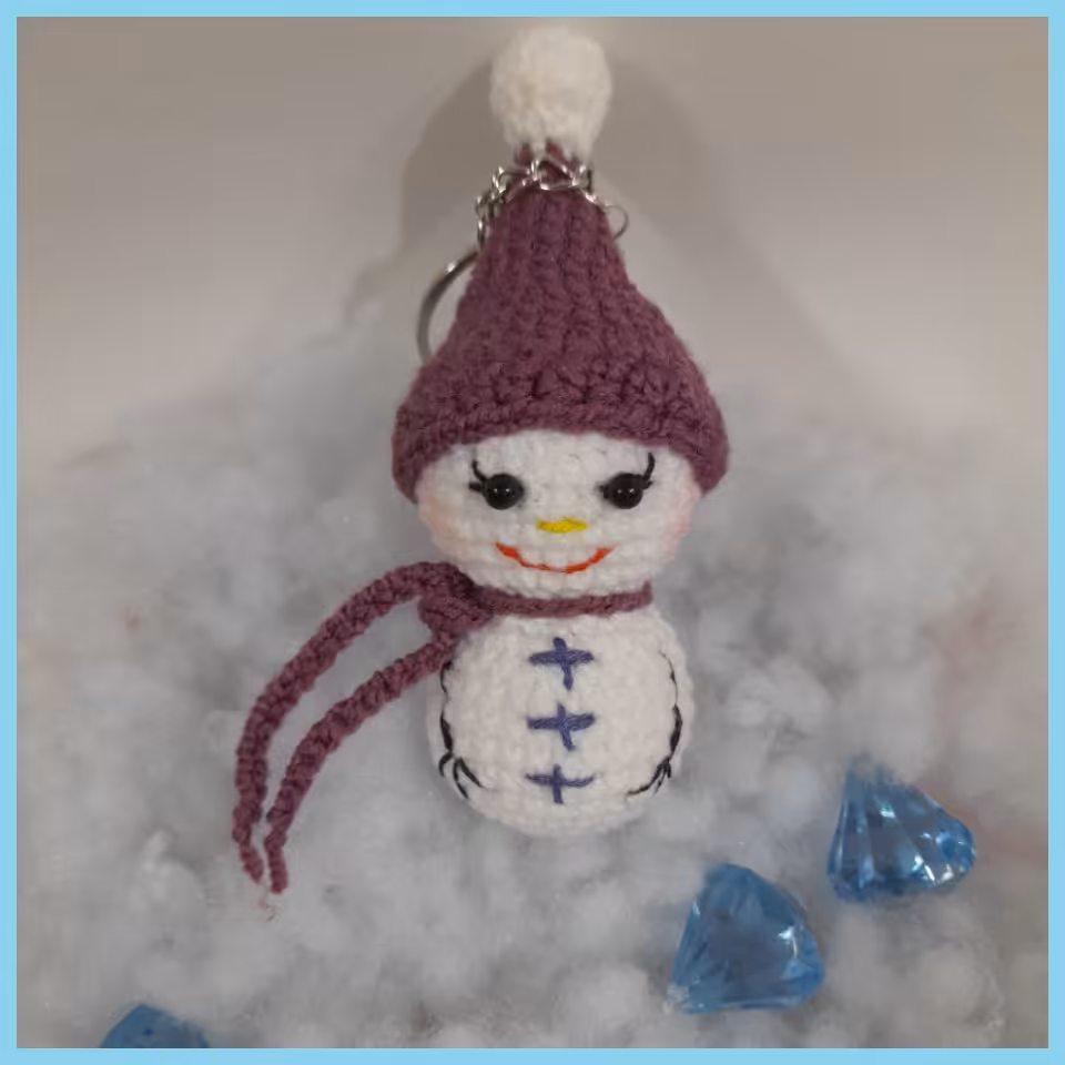 جاکلیدی آدم برفی گوگولی باکامواایرانی ازفرق سر9سانت