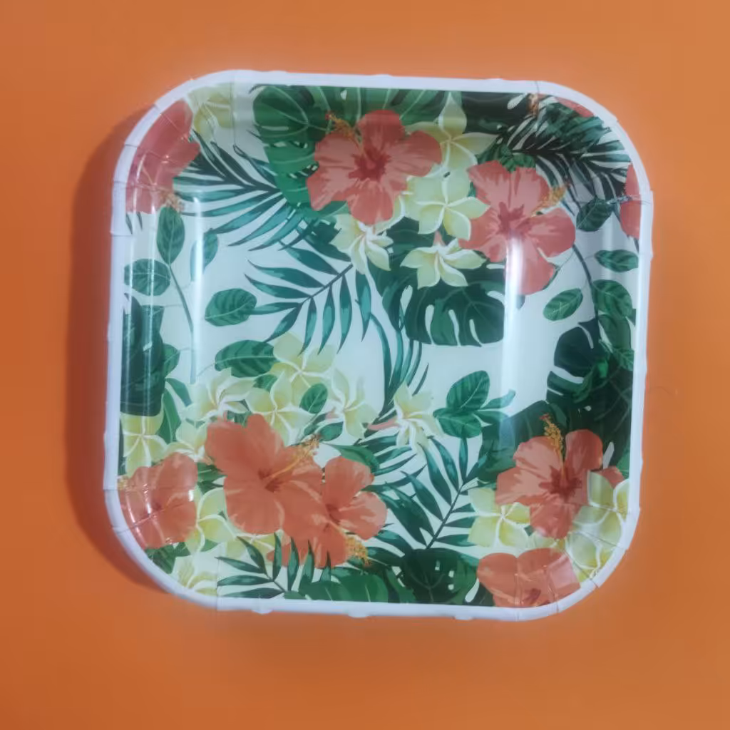 پیش دستی کاغذی 20 عددی طرح گل و هاوایی 