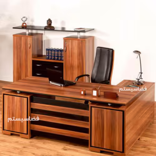 میز مدیریتی طرح چوب کد 143 برند فضاسیستم