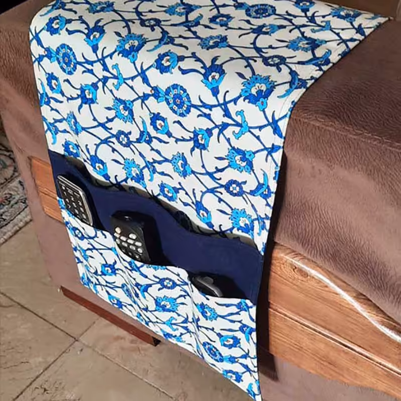 جاکنترلی مخمل آستر دار35x80 طرح اسلیمی آرت مان