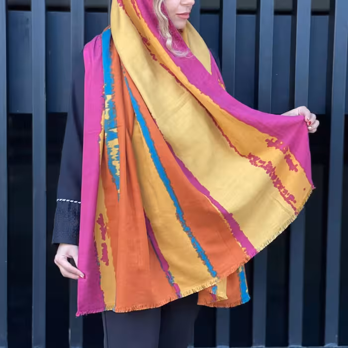 شال موهر ابرنگی طرحدار7