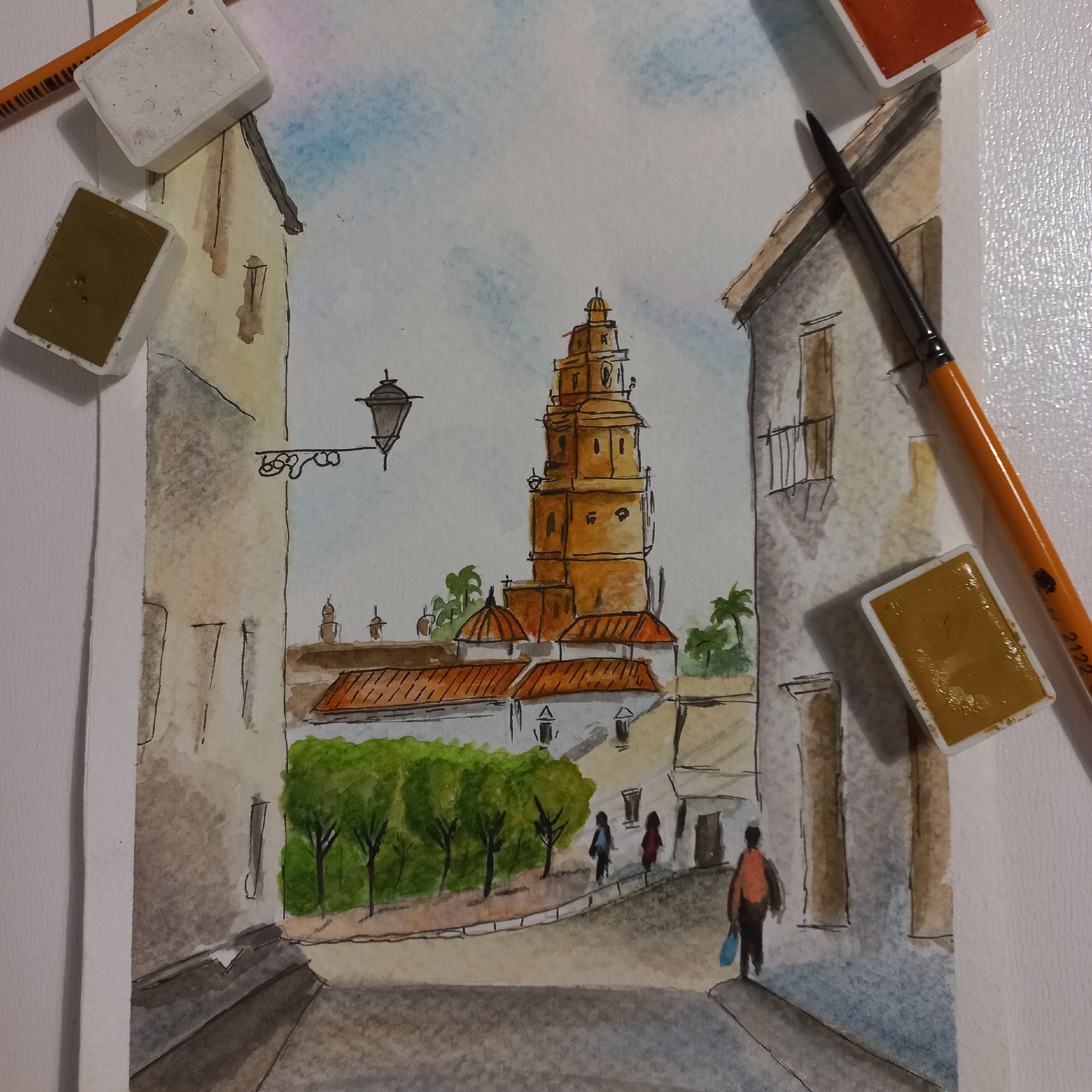 نقاشی آبرنگ، ابعاد a5