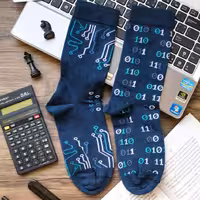 جوراب نیم ساق مدل آی تی لنگه به لنگه