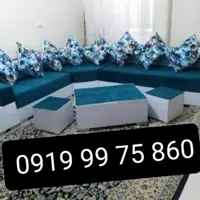 مبل ال ژینو مبلمان ال دسته دوبل راحت راحتی