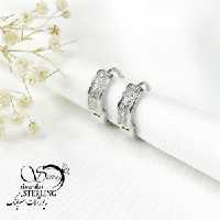 گوشواره حلقه ای نقره کد 6415