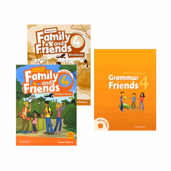 پک امریکن فمیلی اند فرندز 4 ویرایش دوم   کتاب گرامر | American Family and Friends 4 2nd Edition   Grammar Book Pack | خرید کتاب زبان | خرید لوازم التحریر | چی کتاب | بالاترین تخفیف و ارسال رایگان