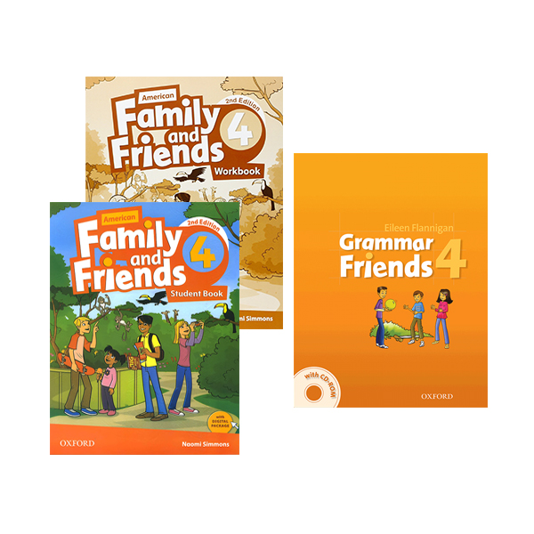 پک امریکن فمیلی اند فرندز 4 ویرایش دوم کتاب گرامر | American Family and Friends 4 2nd Edition Grammar Book Pack | خرید کتاب زبان | خرید لوازم التحریر | چی کتاب | بالاترین تخفیف و ارسال رایگان